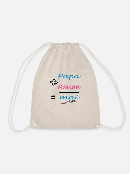 Papa + Maman = MOI super bébé - Sac de sport léger - nature