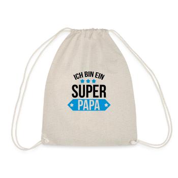 Ich bin ein Super Papa ! - Drawstring Bag - nature - Front