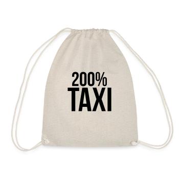 200% Taxi - Turnbeutel - Natur - Vorne
