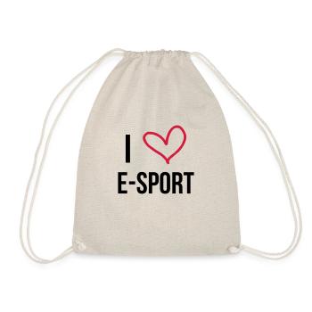 I Love E-Sport ! - Sac de sport léger - nature - Devant