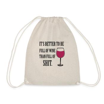 Wine - Turnbeutel - Natur - Vorne