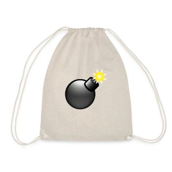 Smiley Bomb - Drawstring Bag - nature - Front