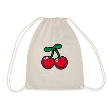 Smiley Cherries - Turnbeutel - Natur - Vorne