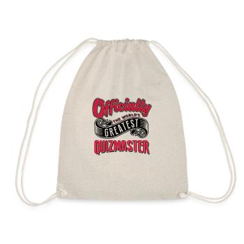 Officially greatest quizmaster worlds - Drawstring Bag - nature - Front