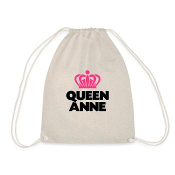 Queen anne name thing crown - Drawstring Bag - nature - Front