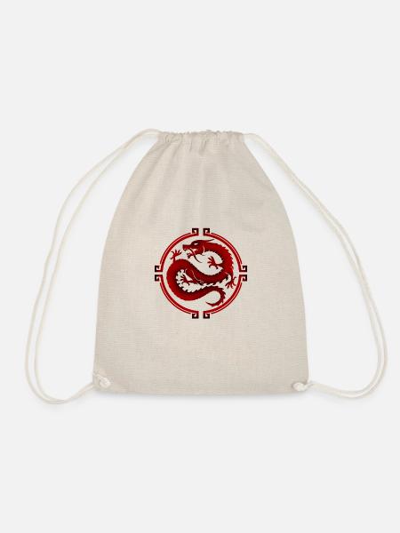 chinese - Drawstring Bag - nature