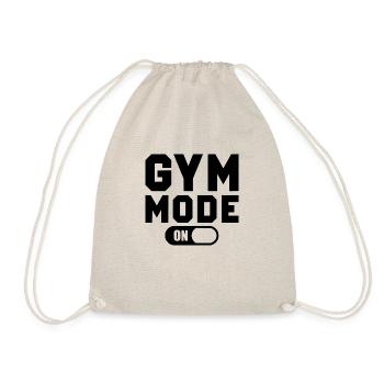 Gym Mode on Fun Streetwear - Drawstring Bag - nature - Front
