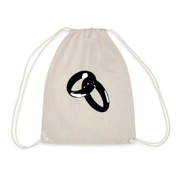 Mariage d’or Mariage Fiançailles Mariée 1 - Sac de sport léger - nature - Devant
