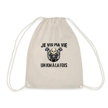 je vis ma vie un km à la fois - Sac de sport léger - nature - Devant