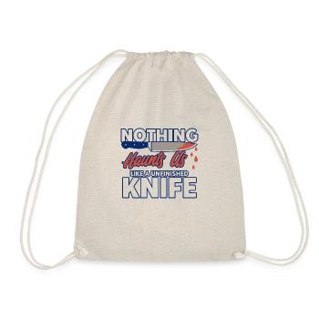 Knife Collection Knife Making Forging Knives - Drawstring Bag - nature - Front