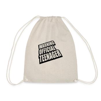 avertissement citation officielle d’adolescent - Sac de sport léger - nature - Devant