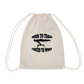 Fitness Athlete Strength Training Bodybuilder Muscle - Drawstring Bag - nature - Front