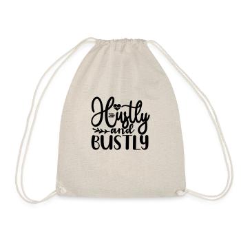 Hustly and bustly - Drawstring Bag - nature - Front