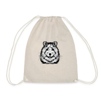 Hamster cute animal rodent animals funny pet 7 - Drawstring Bag - nature - Front