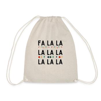 FA LA LA LA LA LA LA LA LA - Turnbeutel - Natur - Vorne