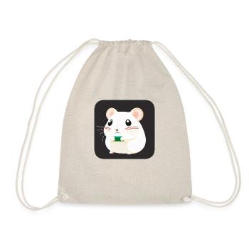 Mignon Dessin Animé Hamster Love Pet 14 - Sac de sport léger - nature - Devant