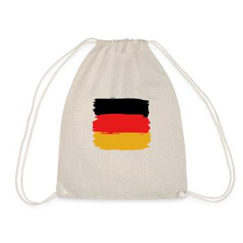 fahne deutschand - Turnbeutel - Natur - Vorne