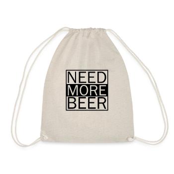 Lustiger Bier Spruch Geschenkidee Party - Turnbeutel - Natur - Vorne