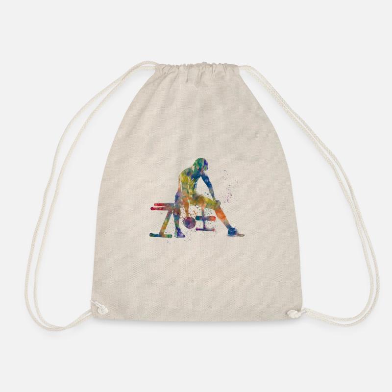 Gymnastics-bodybuilding exercise - Drawstring Bag - nature