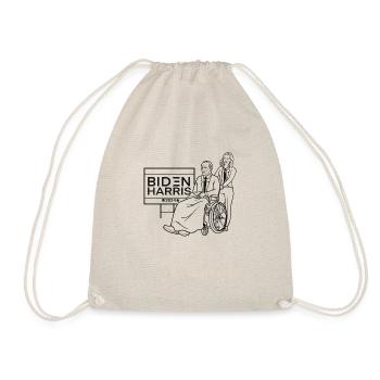 Biden and Harris 2024 - Drawstring Bag - nature - Front