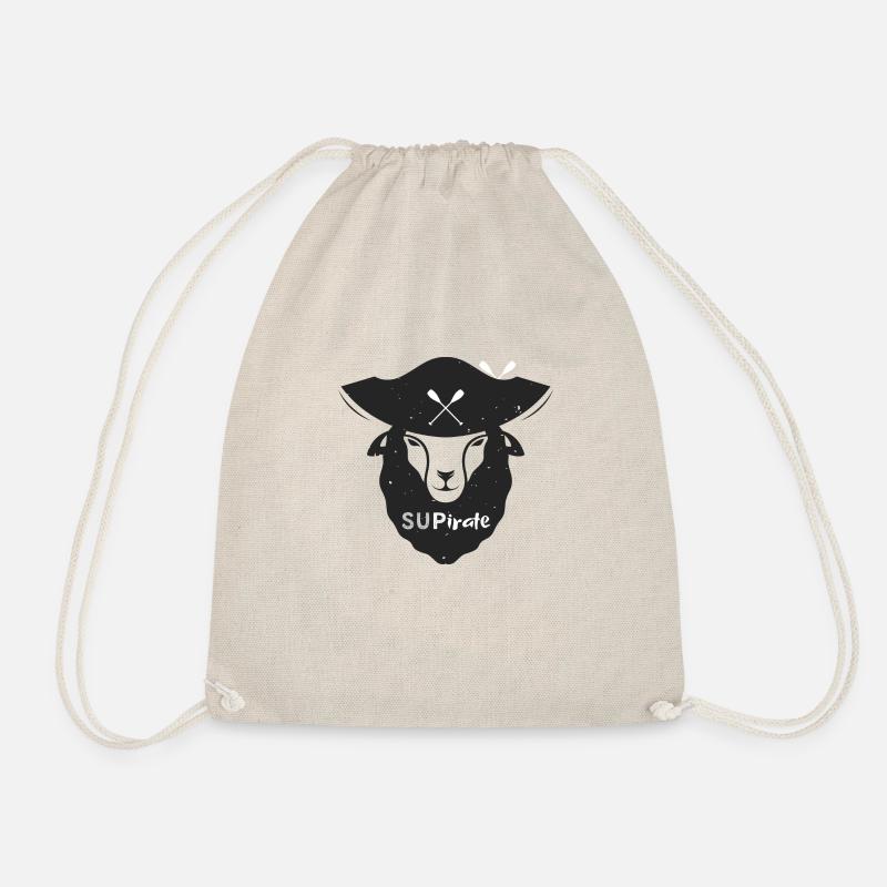 SUP Pirate Sheep - Drawstring Bag - nature