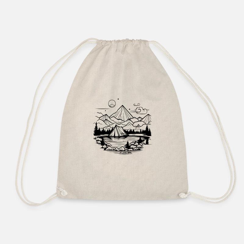 Camping - Drawstring Bag - nature