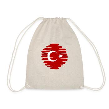 Turkey Turkish Button Point painted dot - Drawstring Bag - nature - Front