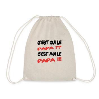Who's the dad - Drawstring Bag - nature - Front