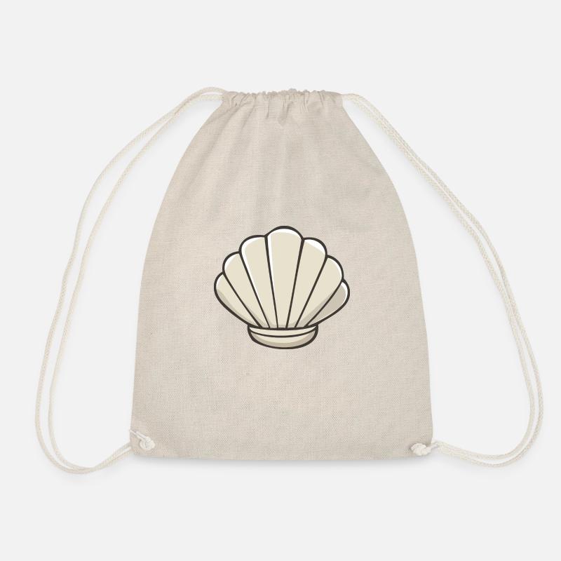 Shell - Sweet Scallop - Drawstring Bag - nature