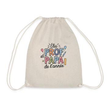 Elu prof et papa de l'année - Sac de sport léger - nature - Devant