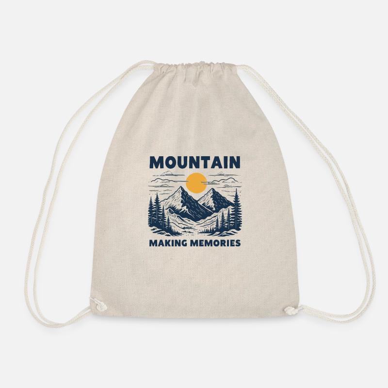 mountain making memories - Drawstring Bag - nature