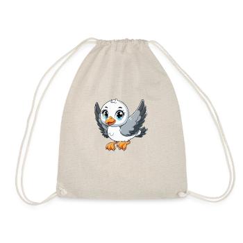 Baby-Möwe - Turnbeutel - Natur - Vorne