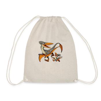 Pteranodon mother and child - Drawstring Bag - nature - Front