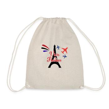 Vive la France – Fierté et patriotisme français - Sac de sport léger - nature - Devant