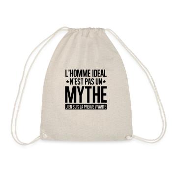 L'homme idéal n'est pas un mythe - Sac de sport léger - nature - Devant