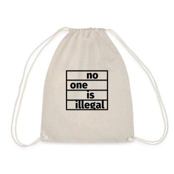 No One is Illegal - Drawstring Bag - nature - Front