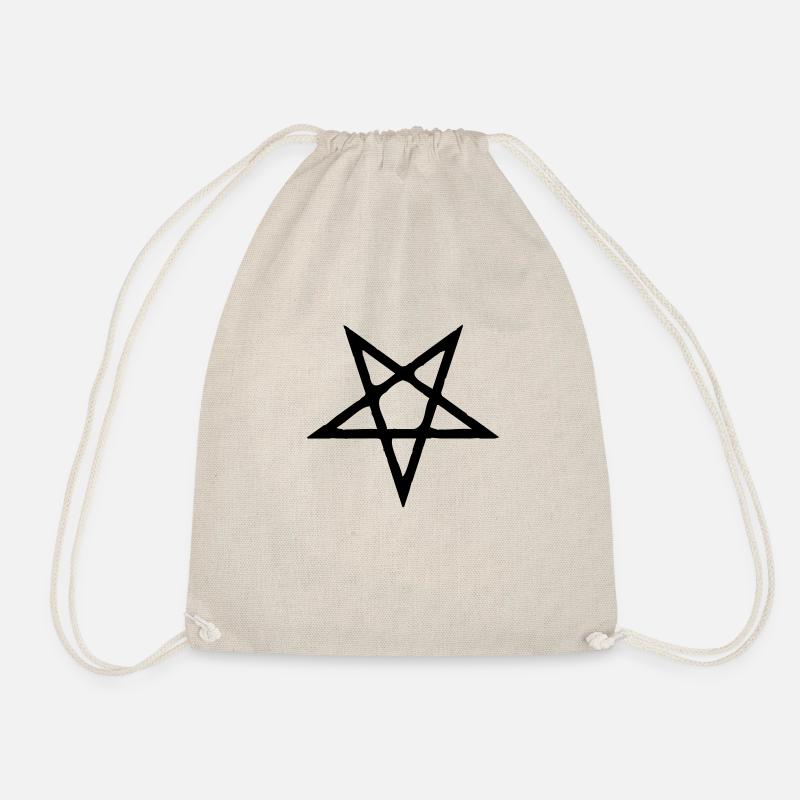 Pentagram__V015 - Drawstring Bag - nature