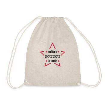 Meilleur Nounou / Nourrice / Bébé / Enfant / Baby - Sac de sport léger - nature - Devant