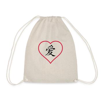 chinese love - Drawstring Bag - nature - Front