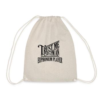 Trust me I'm an euphonium player pro desi - Drawstring Bag - nature - Front