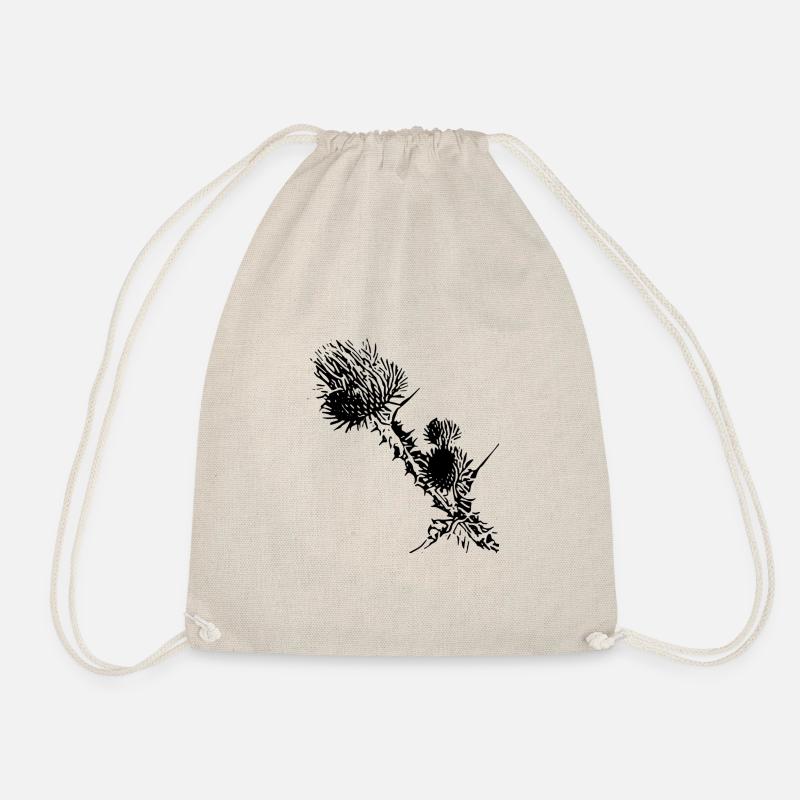 Distel_neu - Drawstring Bag - nature