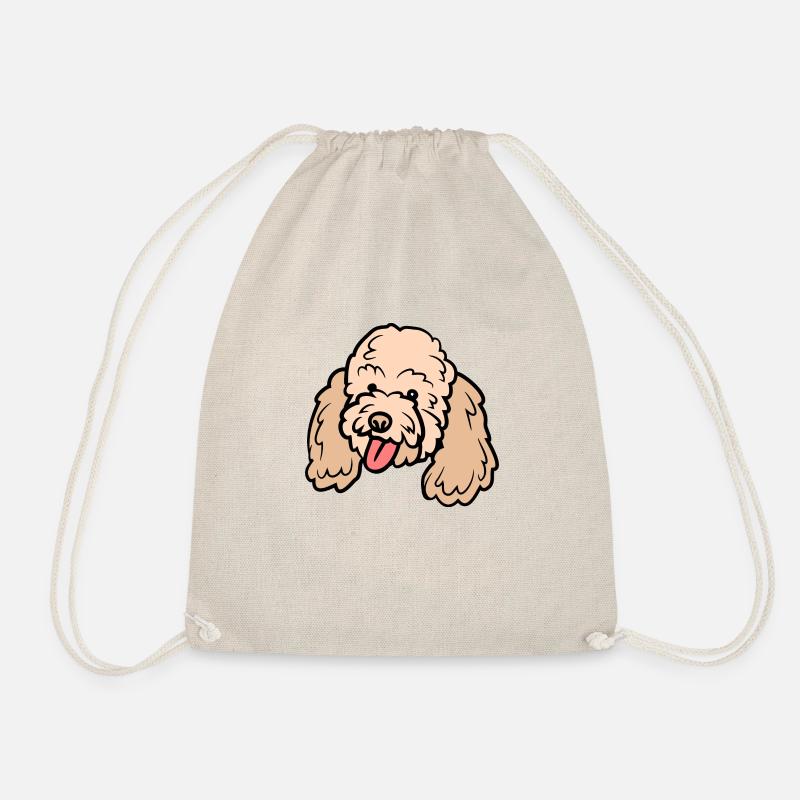 Cute Dog - Drawstring Bag - nature