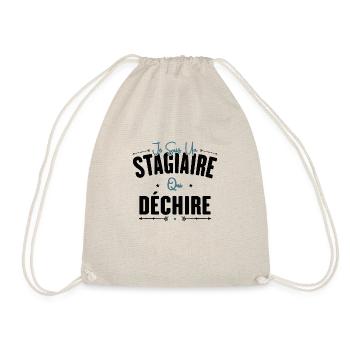 Stagiaire Qui Déchire Cadeau Humour Personnalisé - Sac de sport léger - nature - Devant