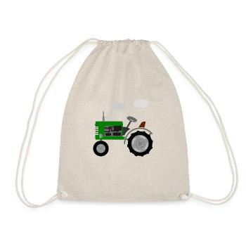 Trecker retro - Turnbeutel - Natur - Vorne