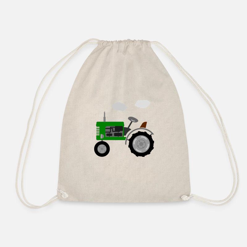 Trecker retro - Turnbeutel - Natur