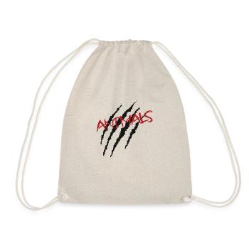 ANIMALS design with clawmark - Drawstring Bag - nature - Front