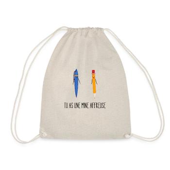 tu as une mine affreuse - Sac de sport léger - nature - Devant