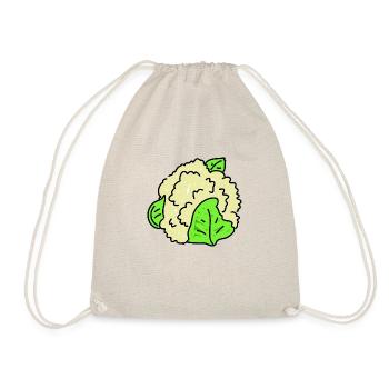 Cauliflower Doodle - Drawstring Bag - nature - Front