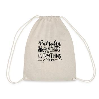Pumpkin spice and everything nice 01 - Drawstring Bag - nature - Front