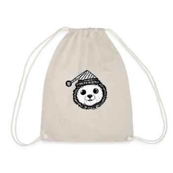 Christmas Polar Bear Winter Bear Snow Animal Animals 4 - Drawstring Bag - nature - Front